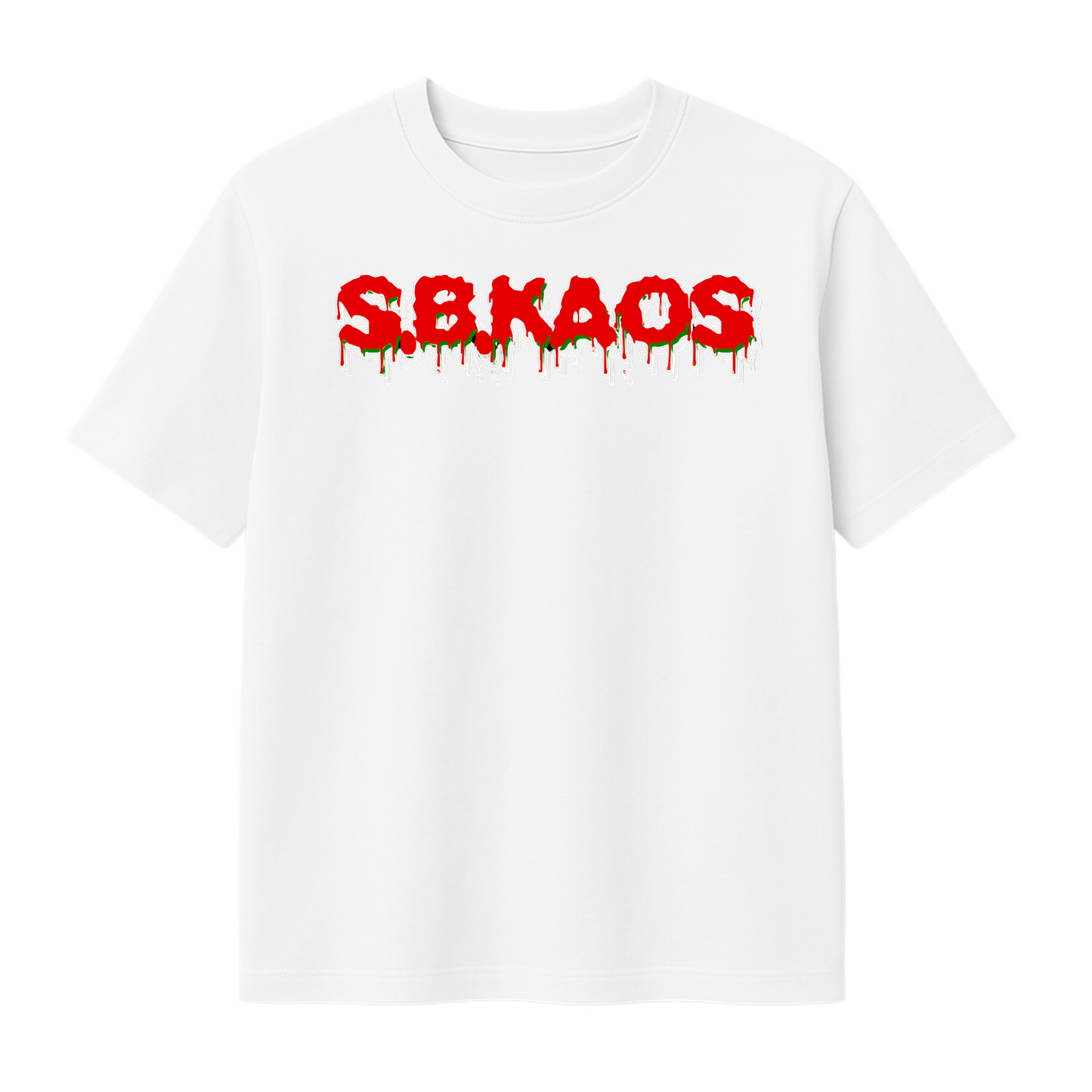 T-SHIRT "SBKAOS" ESCORRENDO